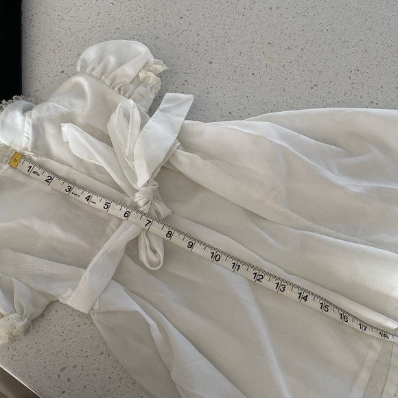 VINTAGE BABYFAIR EATONS toddler dress embroidery white smocking - Picture 6 of 6